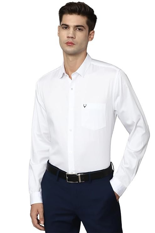 Allen Solly Men Cotton Solid Regular Fit Shirt