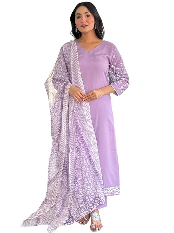 Naixa Women's Rayon Embroidered Straight Kurta