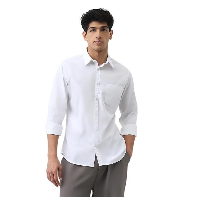 Urbano Fashion Men's Cotton Full Casual Solid Shirt