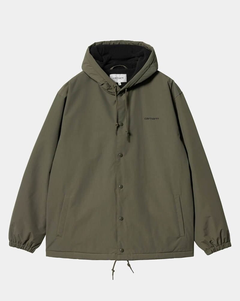 Carhartt Hooded Coach jacket, cypress